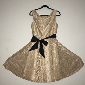 Soft Lace Champagne/Beige Dress